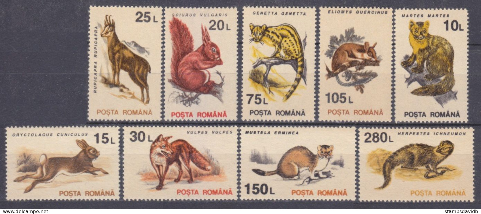 1993 Romania 4901-4905,4907-4910 Fauna 5,20 € - Lapins