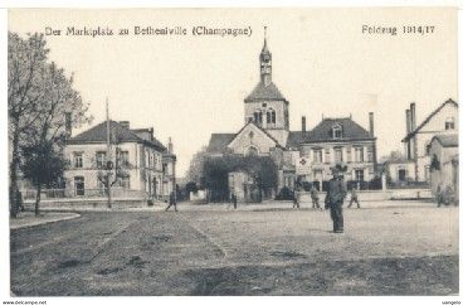 §185 2 CARTES , DER MARKTPLATZ ZU BETHENVILLE - BAHNHOF DONTRIEN (  FELDPOSTKARTE ) - Bétheniville