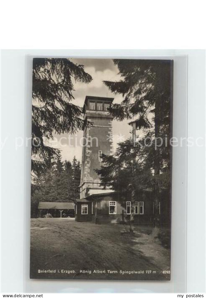 42213467 Beierfeld Koenig Albert Turm Spiegelwald Beierfeld Erzgebirge - Gruenhain