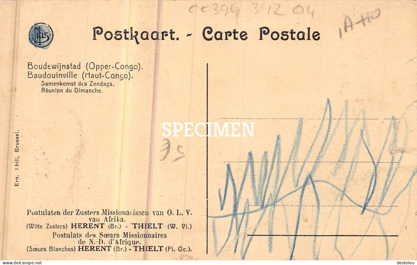 Boudewijnstad - Samenkomst Des Zondags - Witte Zusters Herent Tielt - Autres & Non Classés