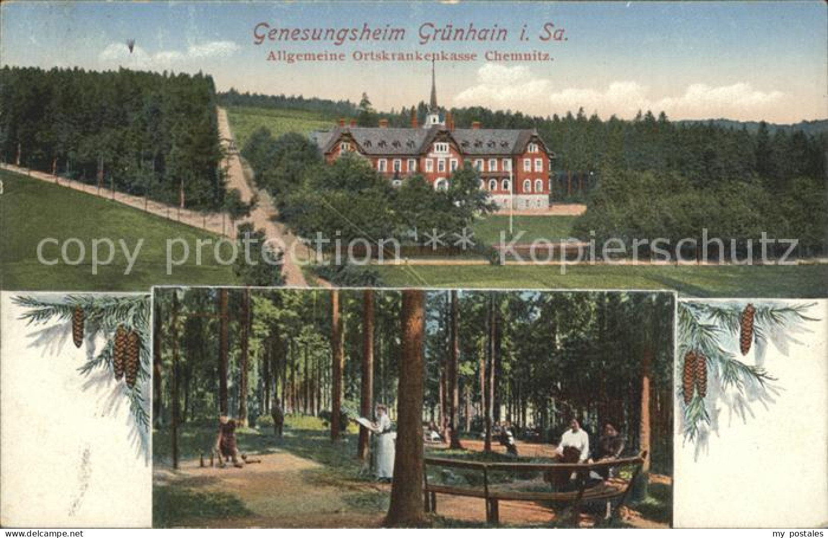 42213128 Gruenhain-Beierfeld Genesungsheim  Gruenhain-Beierfeld - Grünhain