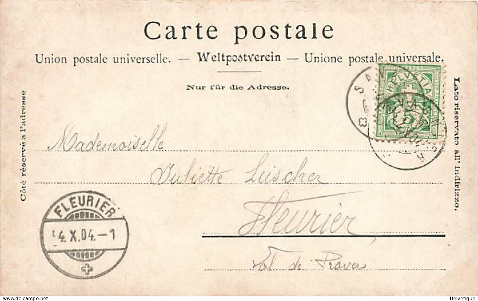 Neuchâtel Carte Postale Officielle Du Cortège Des Vendanges 1904 - Neuchâtel