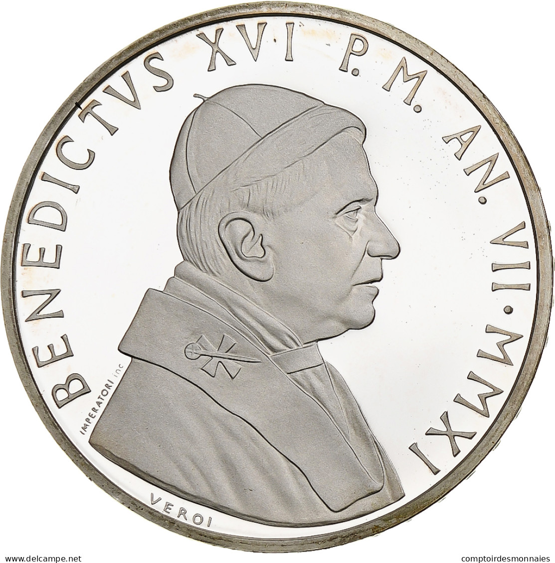 Vatican, 10 Euro, Pape Benoit XVI, BE, 2011, Rome, Argent, FDC - Vaticaanstad