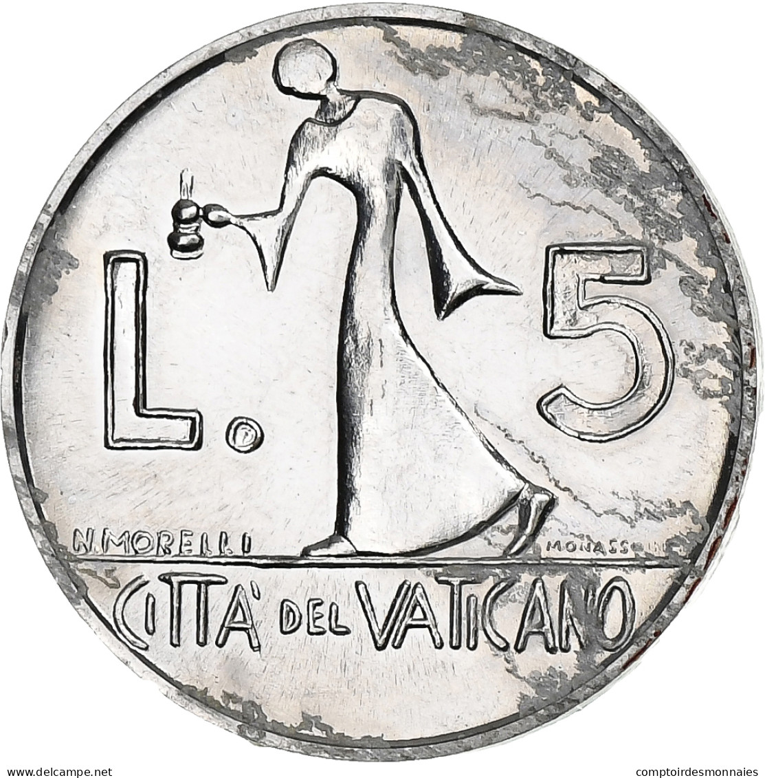 Cité Du Vatican, Paul VI, 5 Lire, 1978, Rome, Aluminium, TTB, KM:133 - Vatican