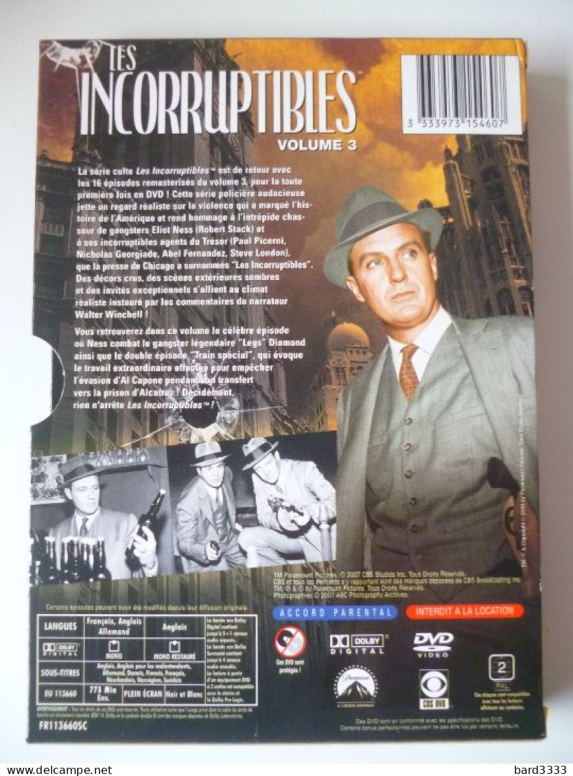 DVD Coffret Les Incorruptibles Volume Trois - Séries Et Programmes TV