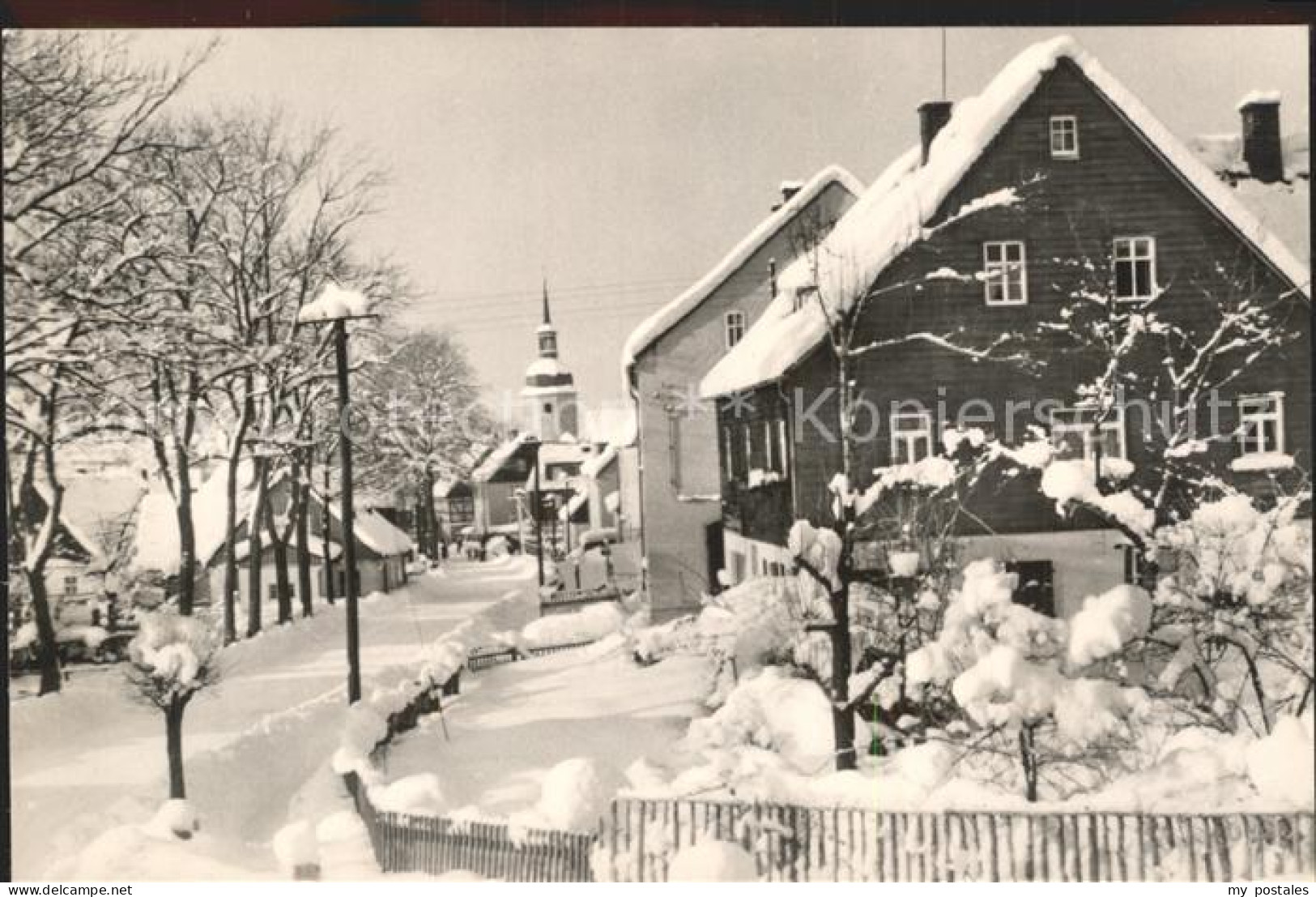 42208014 Sosa Erzgebirge Strasse Der Deutsch Sowjetischen Freundschaft Im Winter - Sosa