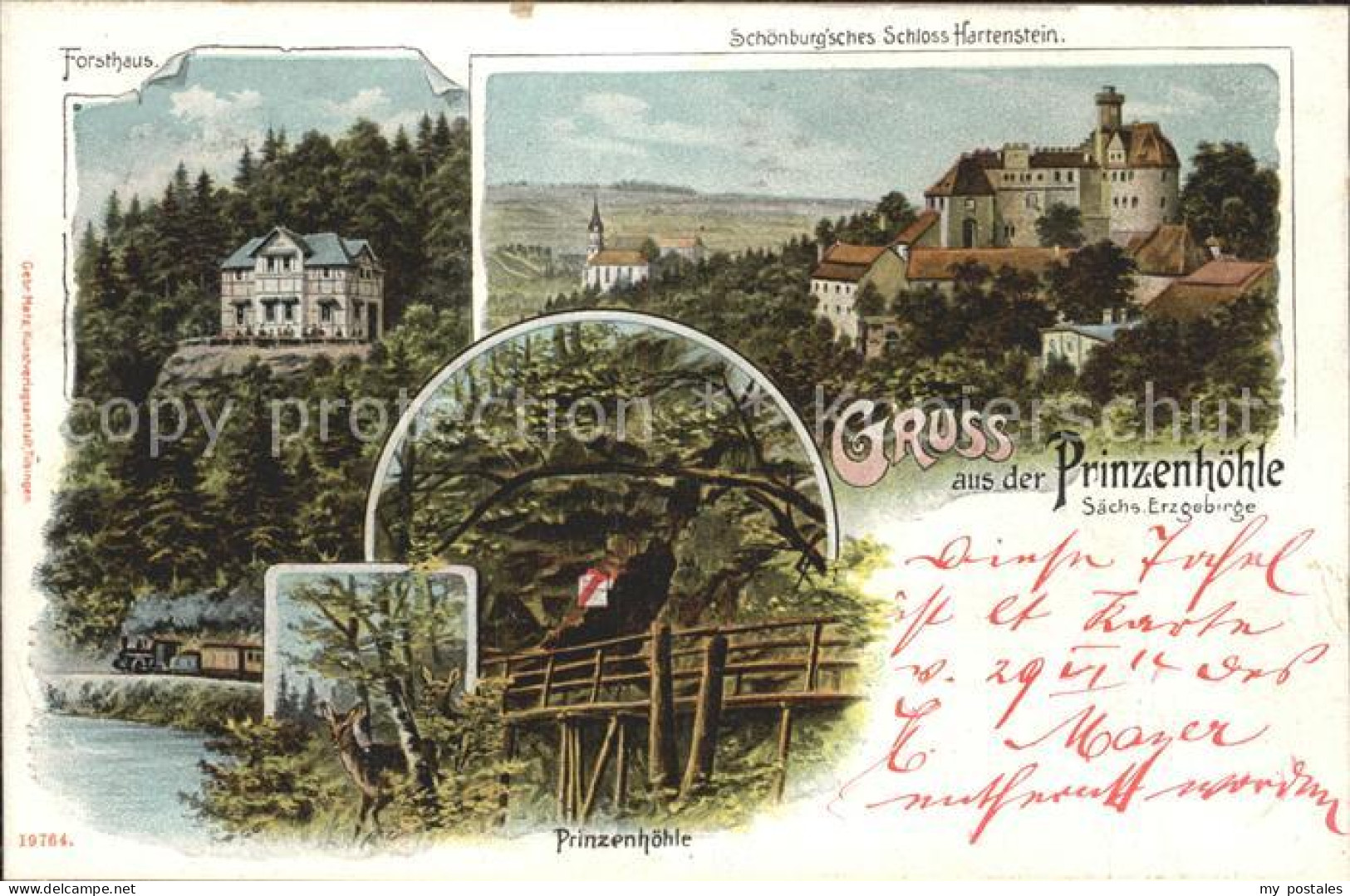 42206766 Hartenstein Zwickau Forsthaus Prinzenhoehle Schoenburgsches Schloss  Ha - Hartenstein