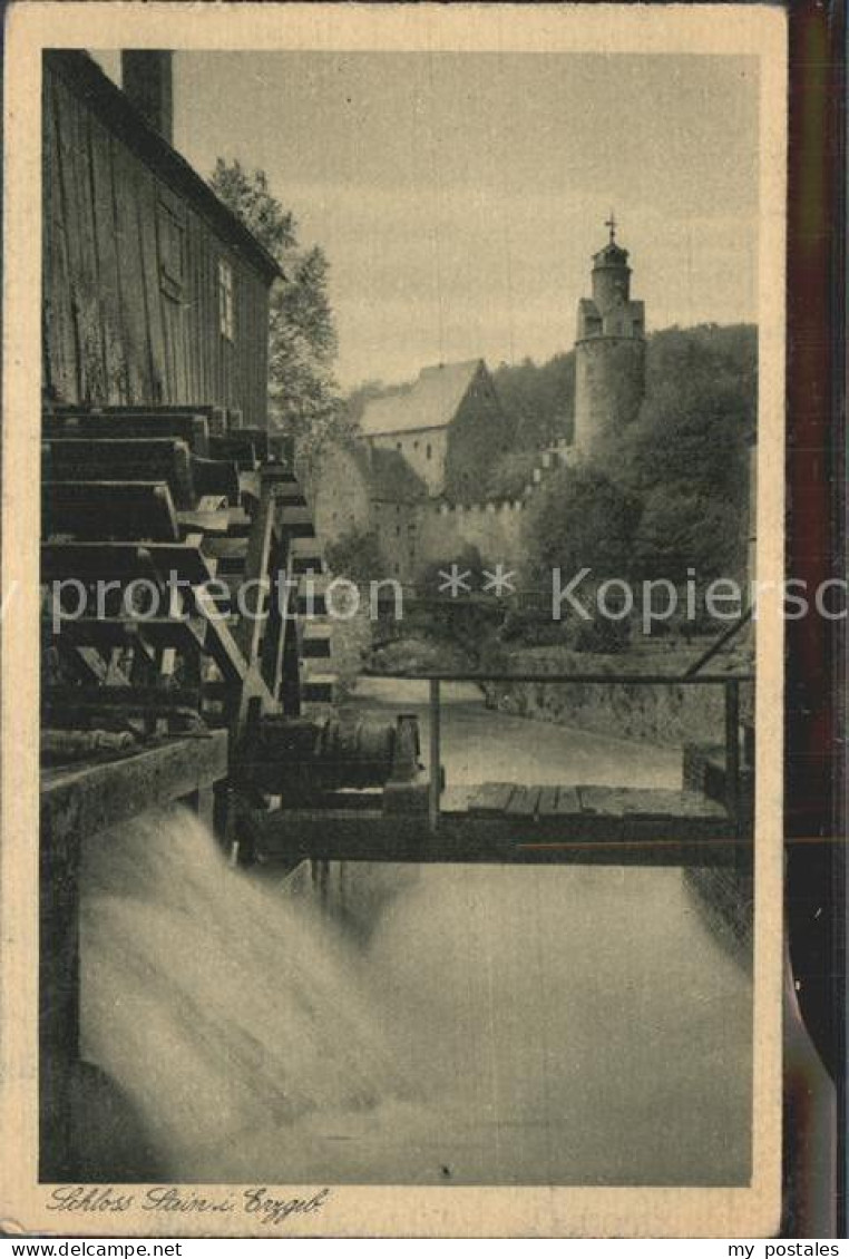 42206627 Hartenstein Zwickau Schloss Stein Mit Wassermuehle Hartenstein - Hartenstein