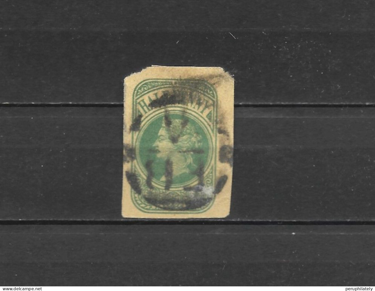 Great Britain 1877 , Victoria Stationery Fragment - Usati