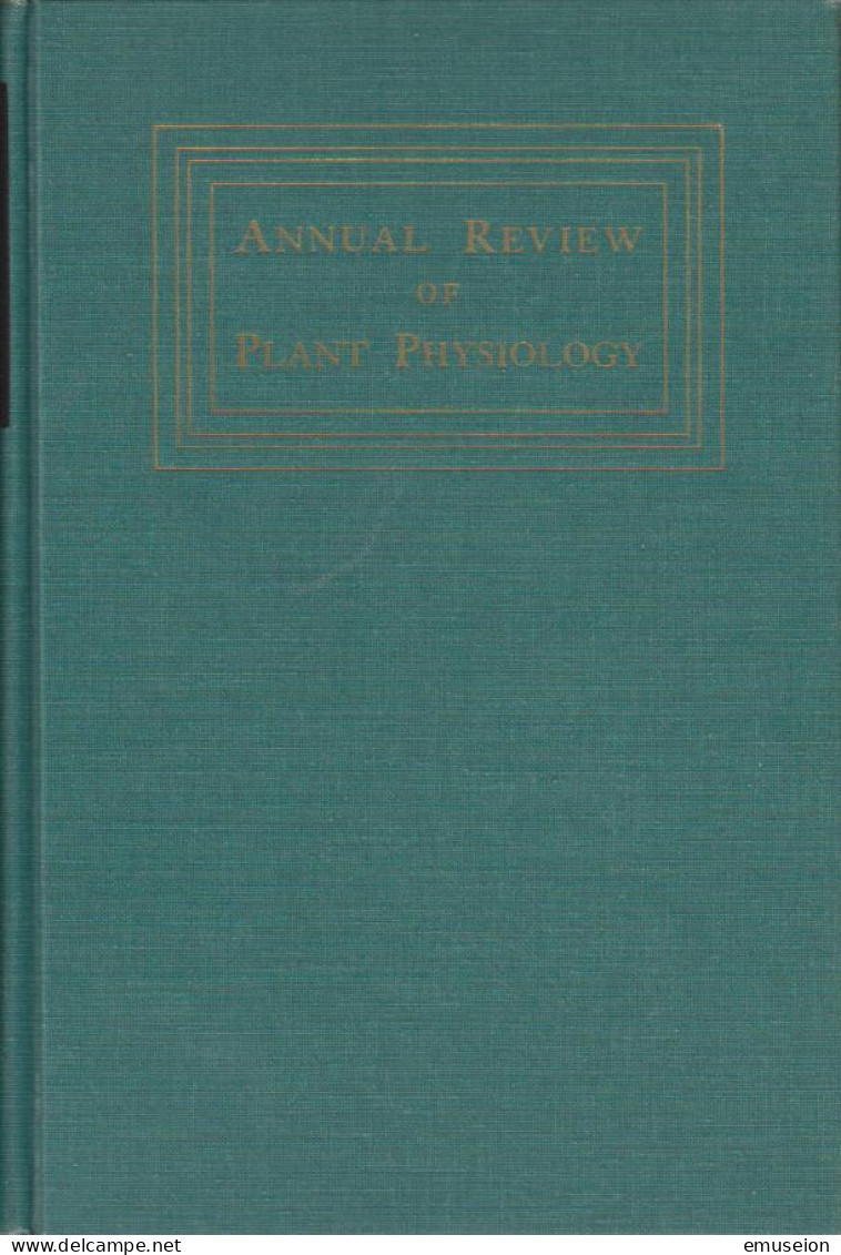 Annual Review Of Plant Physiology: 1966 - Volume 17. - Livres Anciens