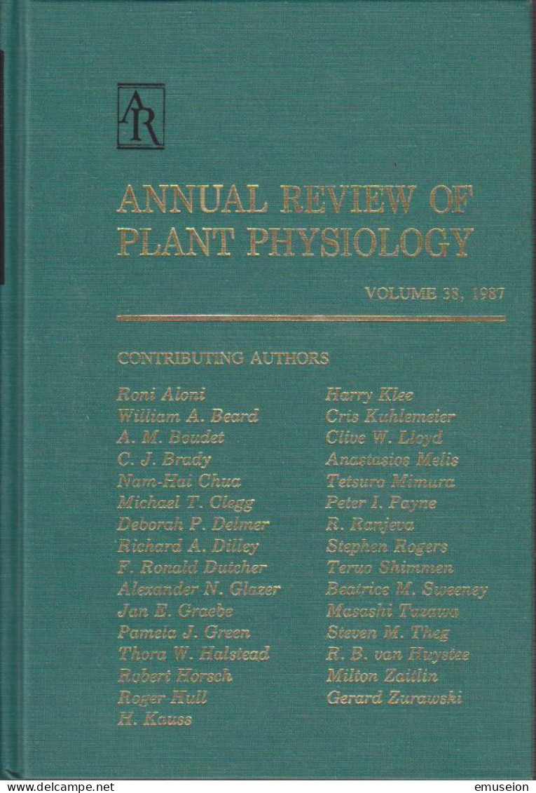 Annual Review Of Plant Physiology And Plant Molecular Biology: 1987 - Volume 38. (Annual Review Of Plant Biolo - Livres Anciens