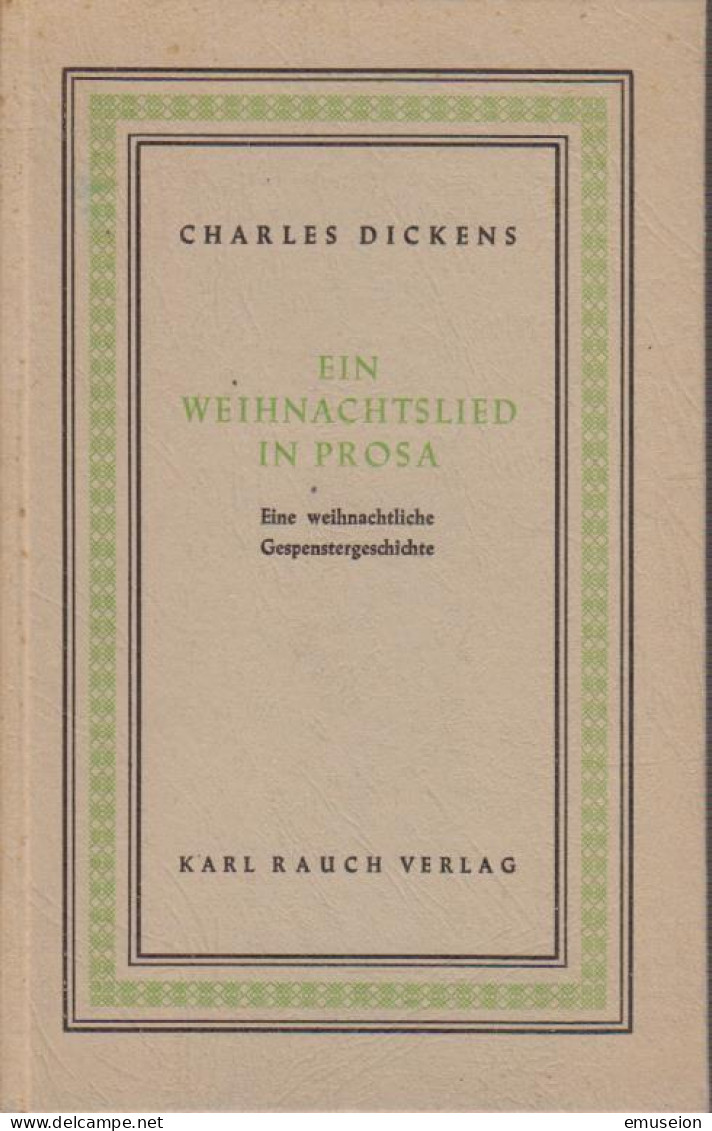 Ein Weihnachtslied In Prosa : Eine Weihnachtliche Gespenstergeschichte - Livres Anciens