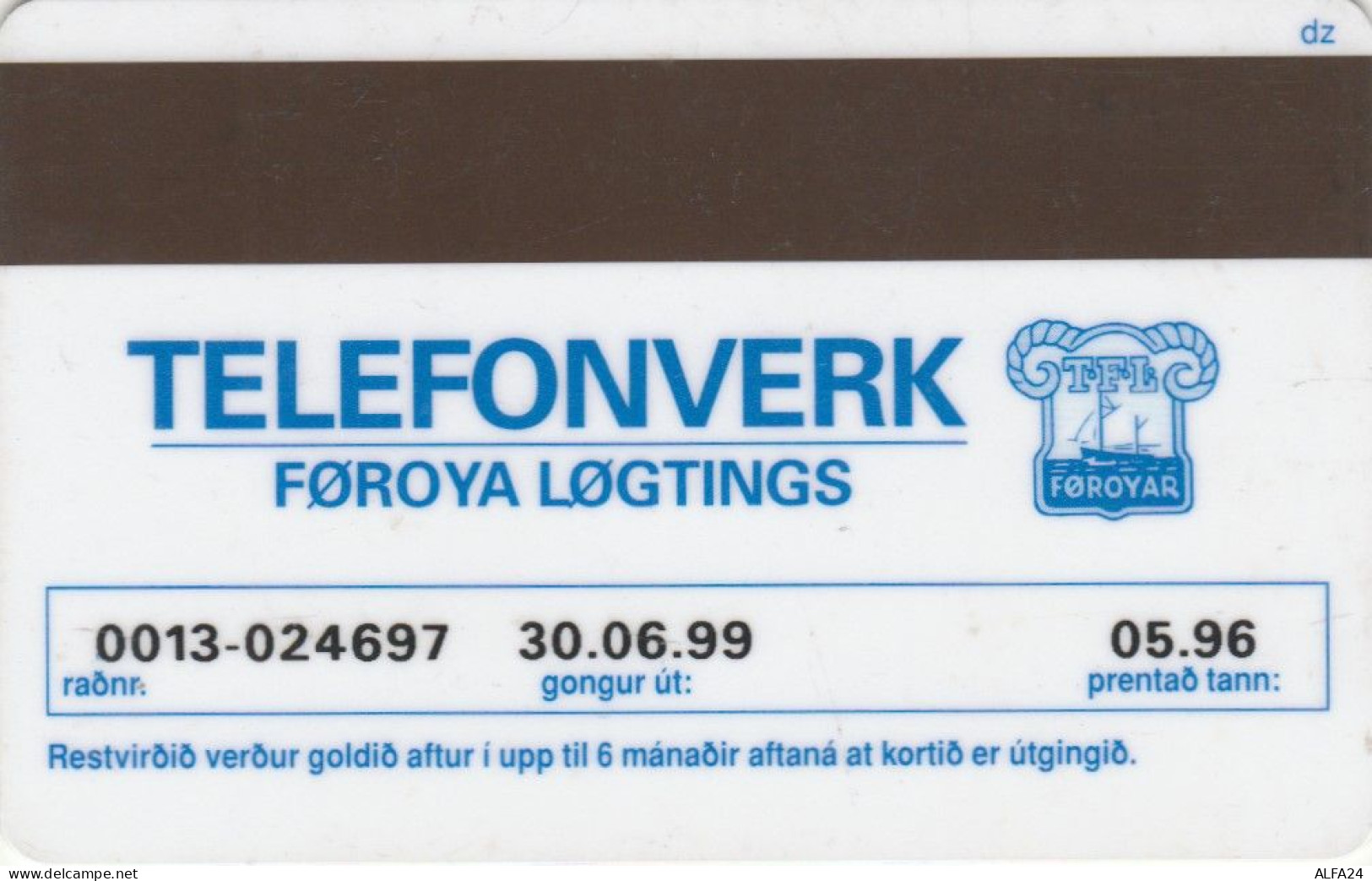 PHONE CARD FAROER  (E109.29.4 - Islas Faroe