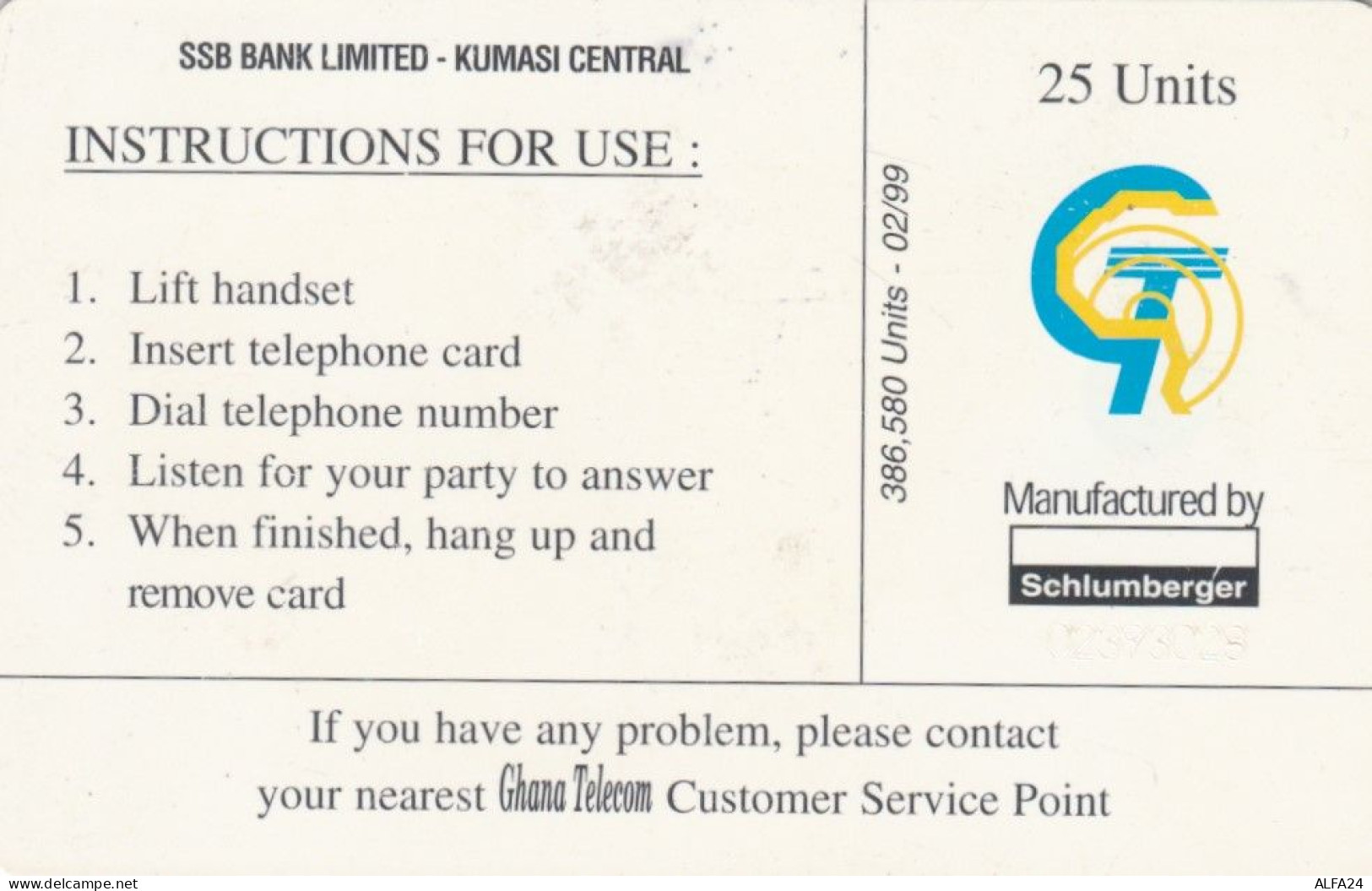 PHONE CARD GHANA  (E109.27.8 - Ghana