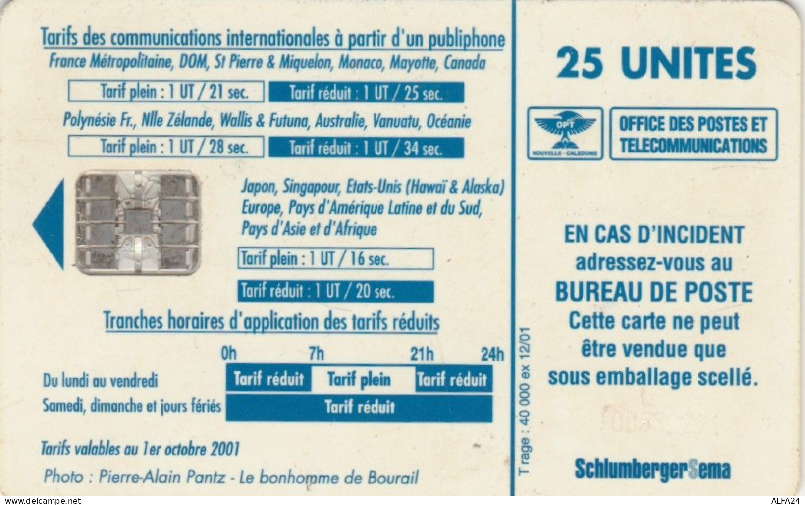 PHONE CARD NUOVA CALEDONIA  (E109.20.4 - Nouvelle-Calédonie