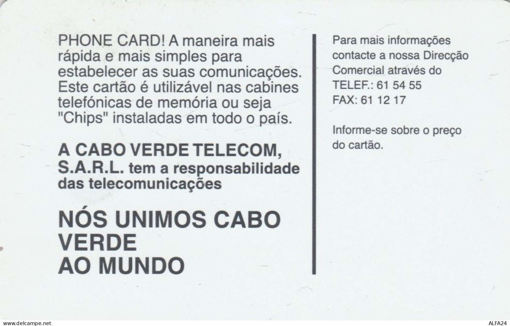 PHONE CARD CABO VERDE  (E109.14.6 - Cape Verde