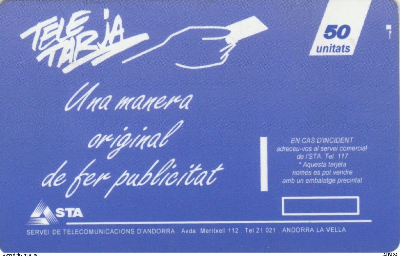 PHONE CARD ANDORRA  (E109.12.8 - Andorra