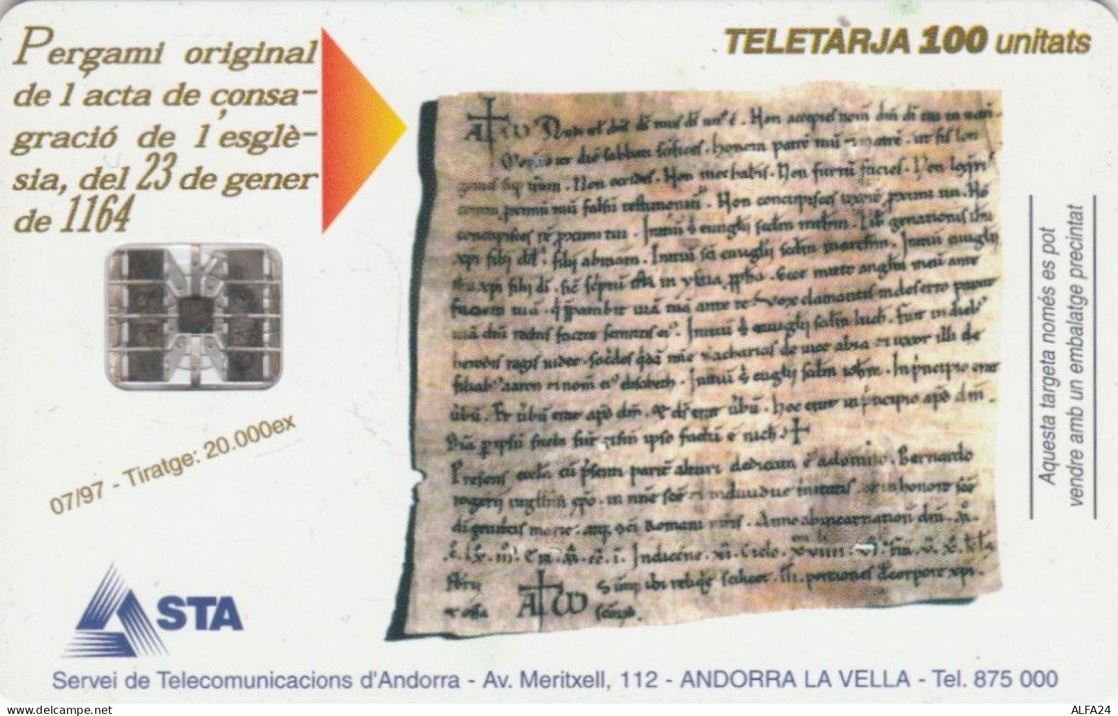 PHONE CARD ANDORRA  (E109.12.2 - Andorre