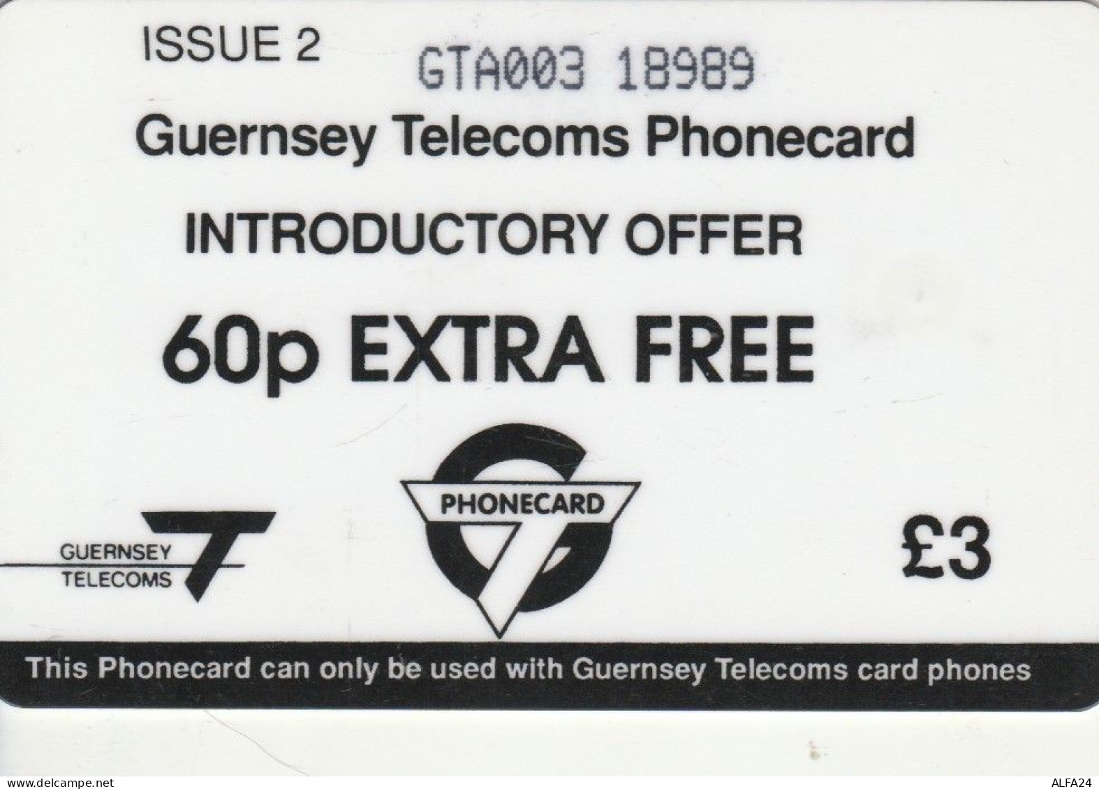 PHONE CARD GUERNSEY  (E109.11.3 - Jersey E Guernsey