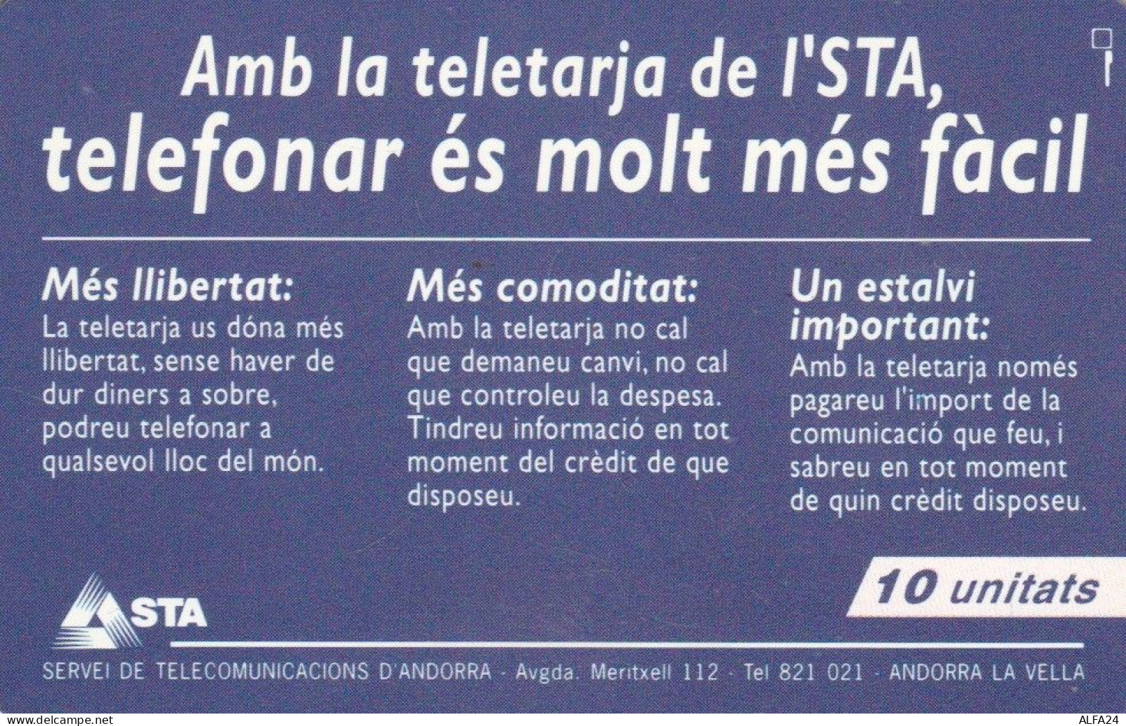 PHONE CARD ANDORRA  (E109.25.3 - Andorra