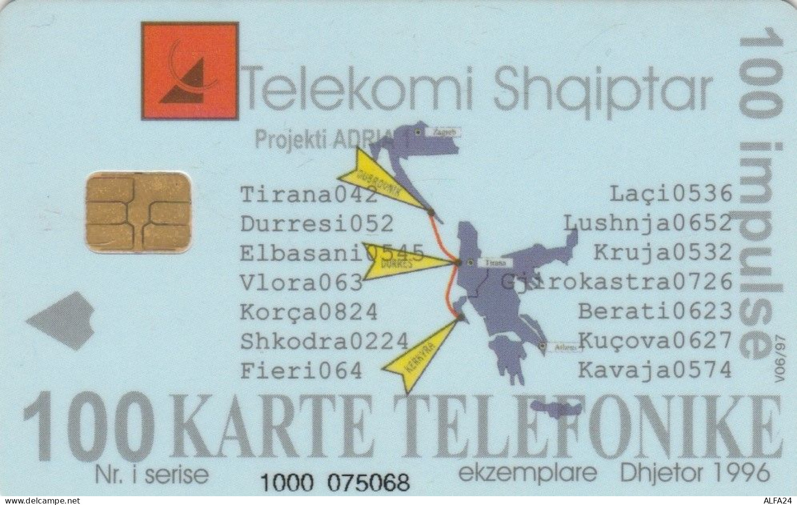 PHONE CARD ALBANIA  (E109.7.6 - Albania