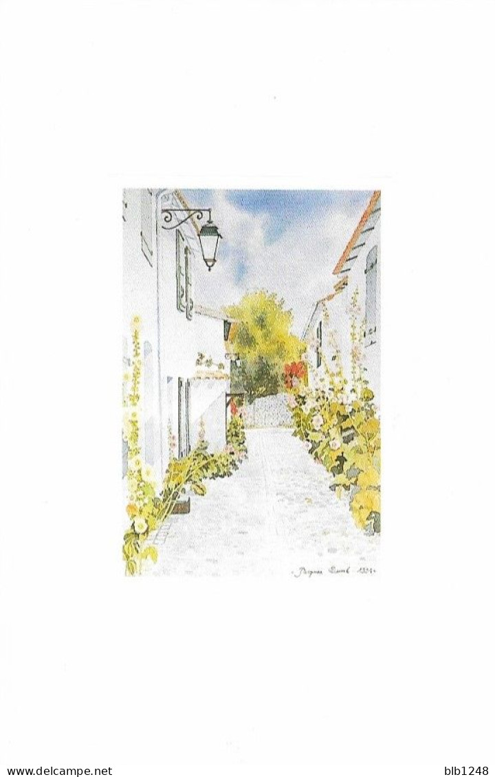 Régions > Poitou-Charentes La Ruelle Au Puits Aquarelle De Jacques Duval - Poitou-Charentes