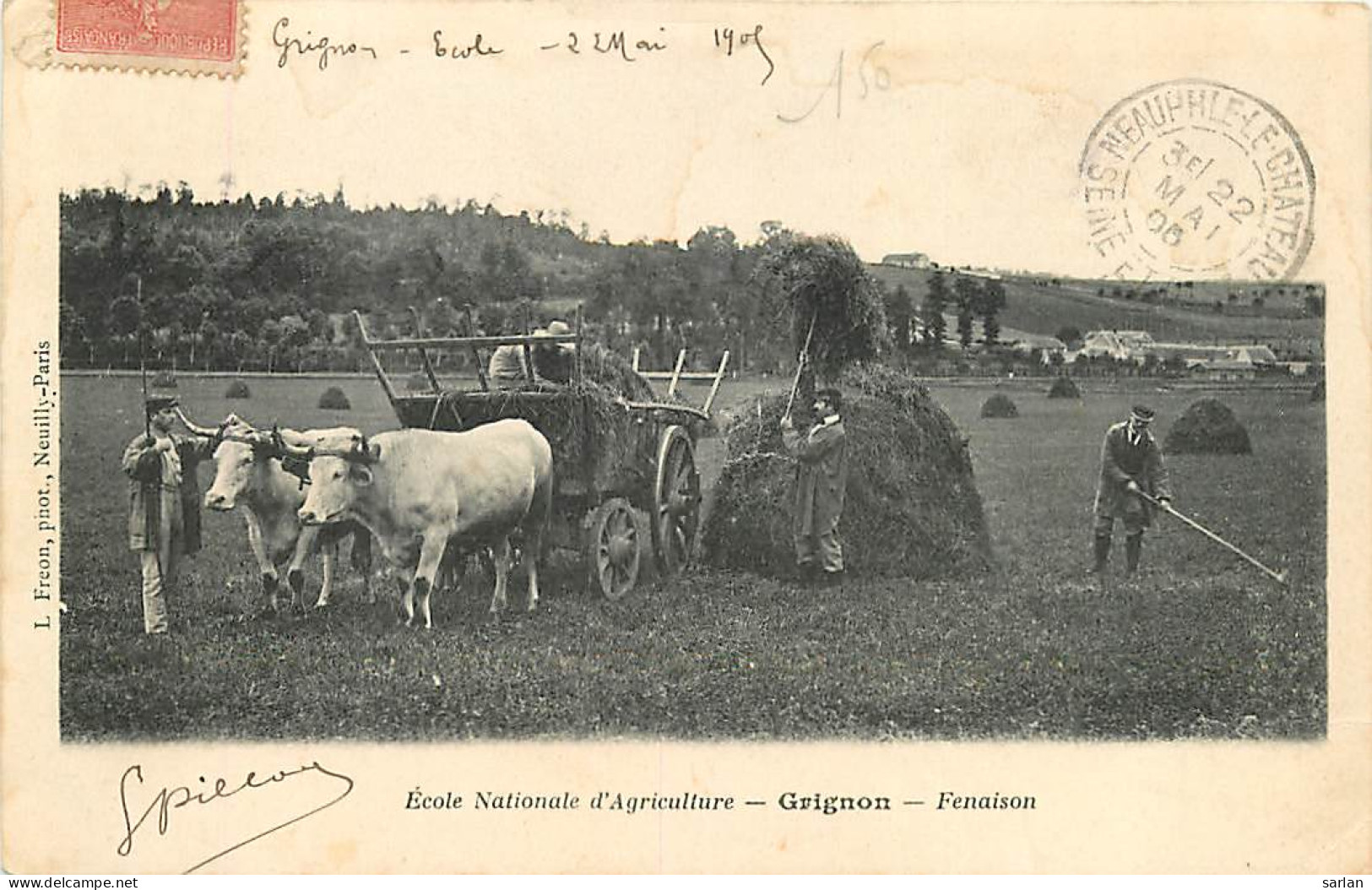 78 , GRIGNON , Ecole Nationale Agriculture , Fenaison , * 423 81 - Grignon