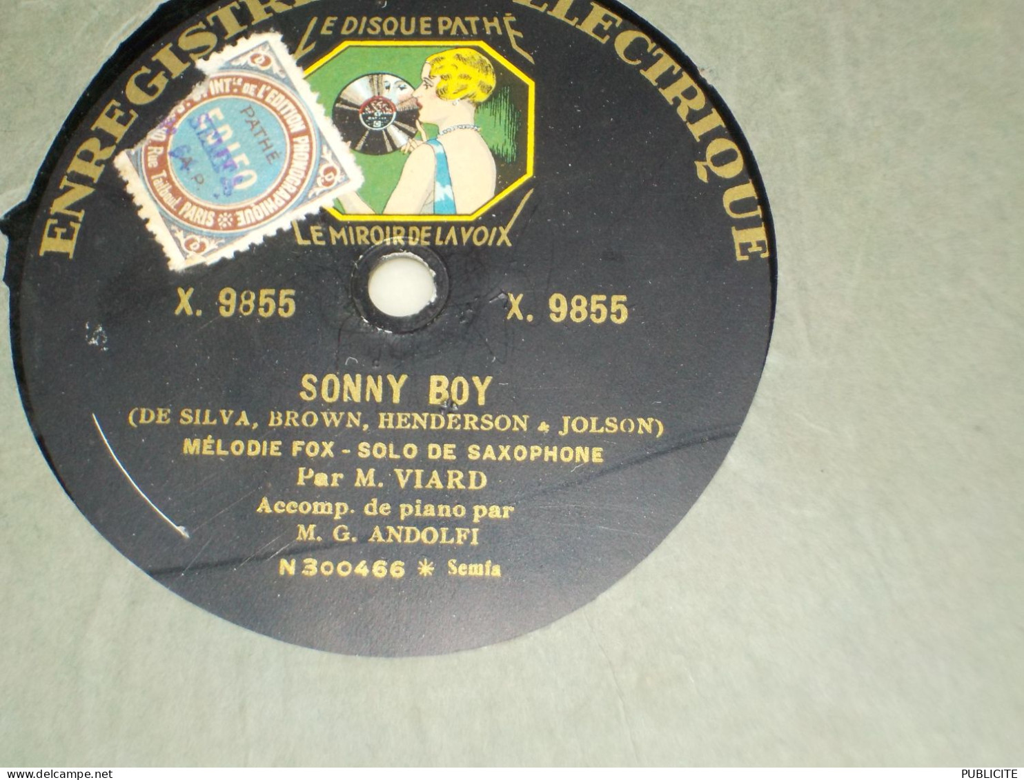 DISQUE 78 TOURS SOLO SAXOPHONE JULES  VIARD 1928 - 78 Rpm - Gramophone Records