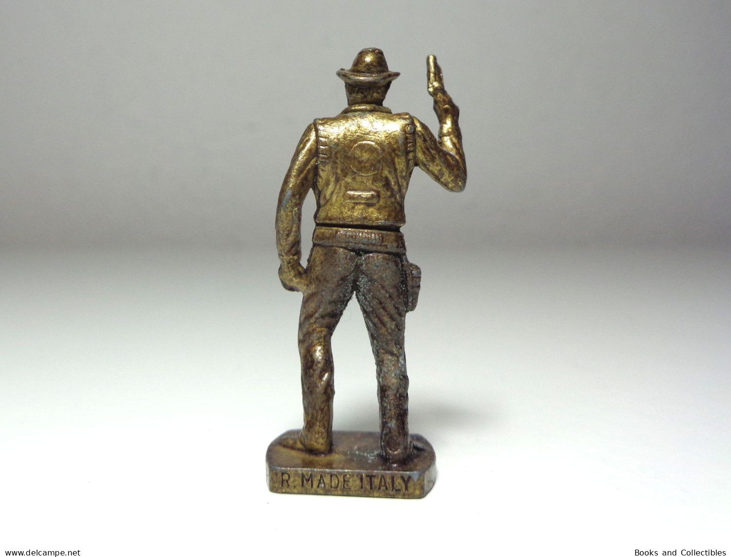 [KNR_0135] KINDER, 1979 - Famous Cowboys > B. MASTERSON / R. MADE ITALY (40 Mm, Brass) - Figurines En Métal