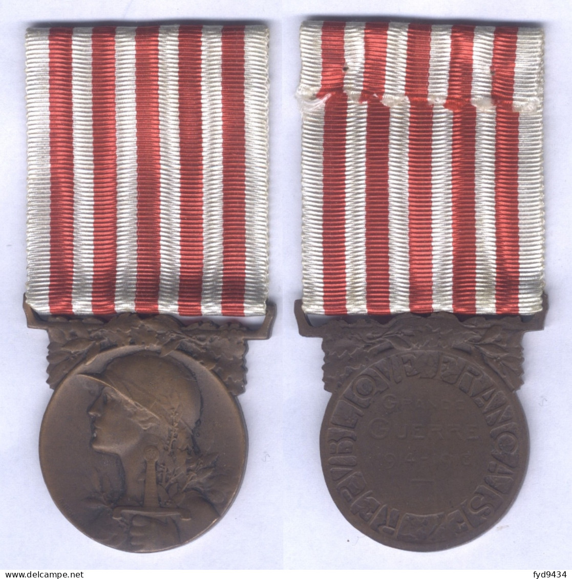 Médaille Commémorative Guerre De 1914 - 1918 - France