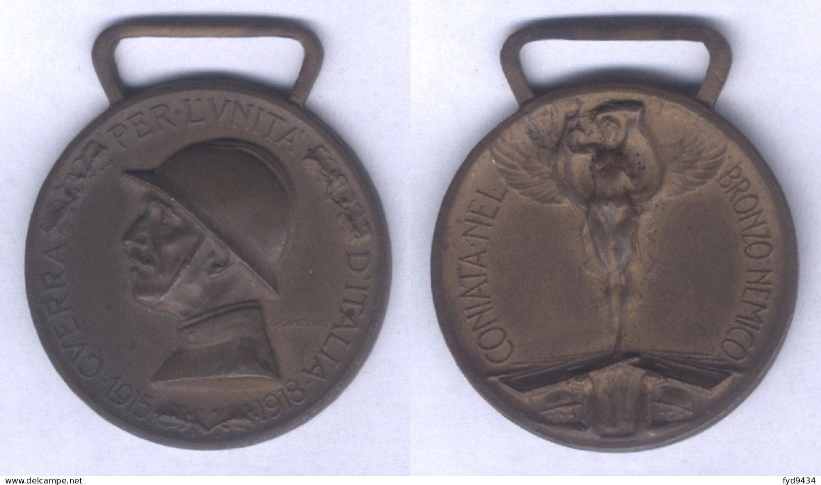 Médaille Commémorative Guerre De 1915 - 1918 - Italien