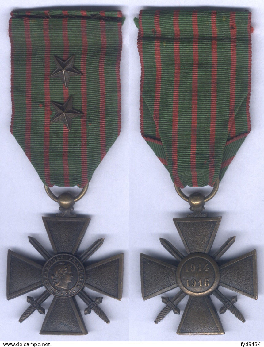 Médaille Croix De Guerre 1914 - 1916 - France