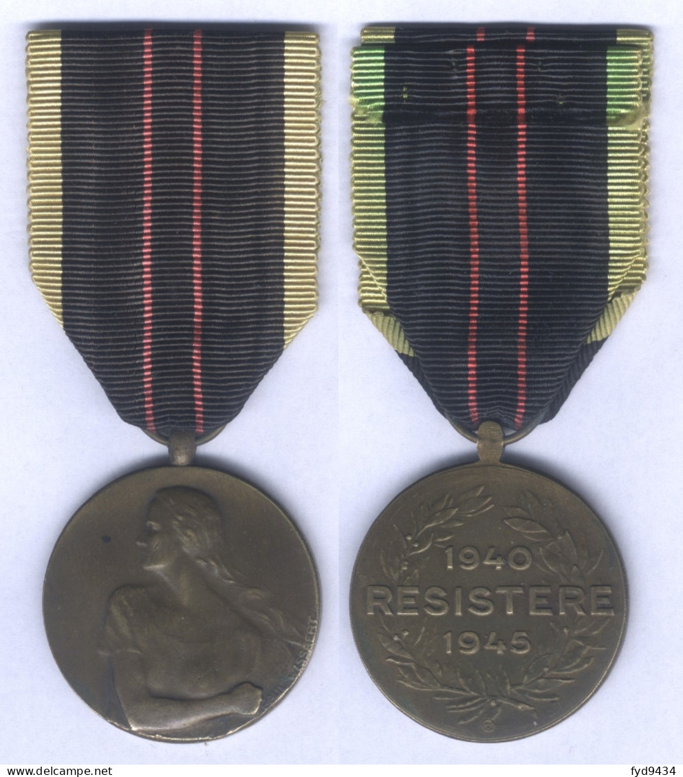 Médaille De La Résitance 1940 - 1945 - Bélgica