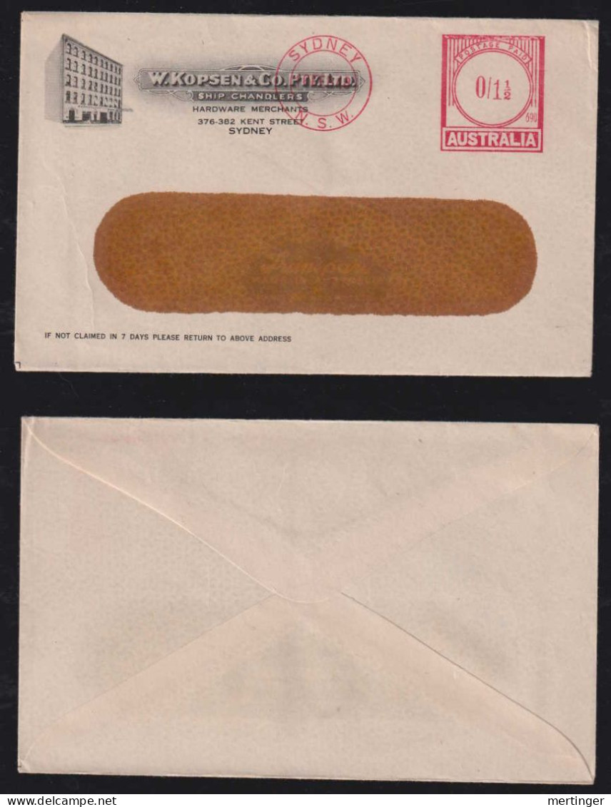 Australia 1948 Meter Cover 1½p SYDNEY Advertising KOPSEN Ship Chandlers - Briefe U. Dokumente