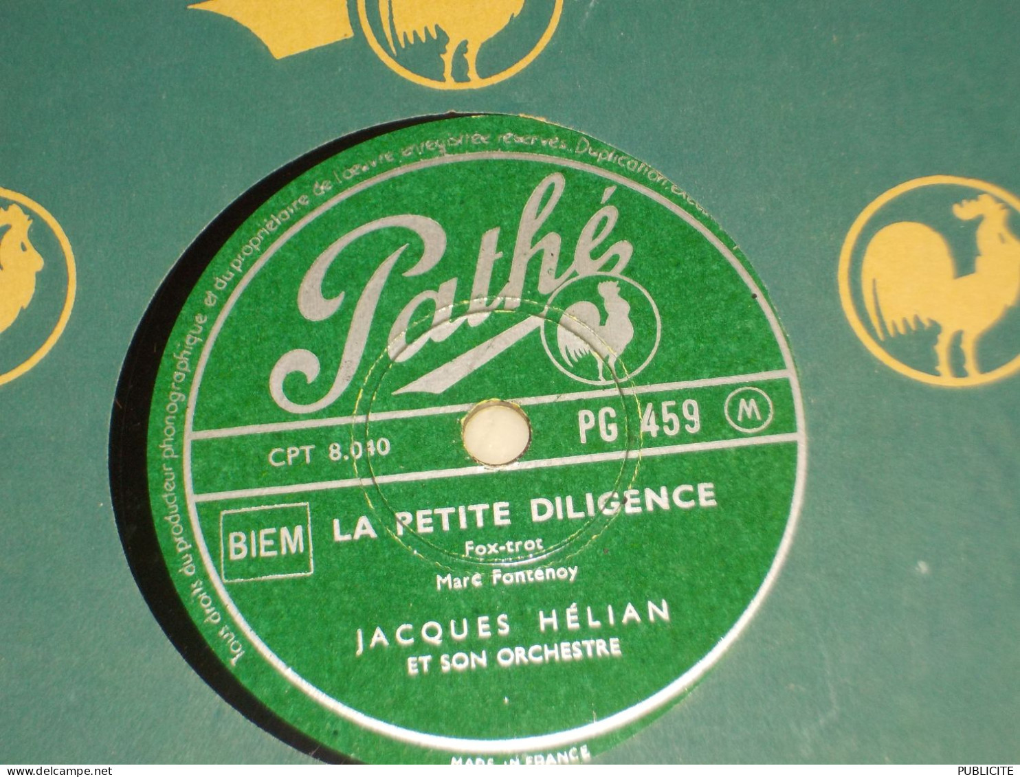 DISQUE 78 TOURS FOX TROT ET SLOW FOX DE JACQUES HELIAN 1950 - 78 T - Disques Pour Gramophone