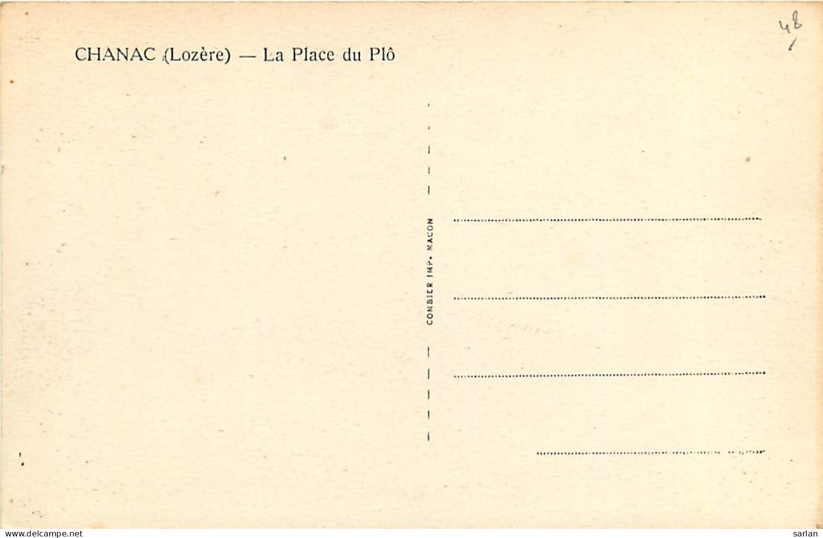 48 , CHANAC , Place Du Plo , * 429 02 - Chanac