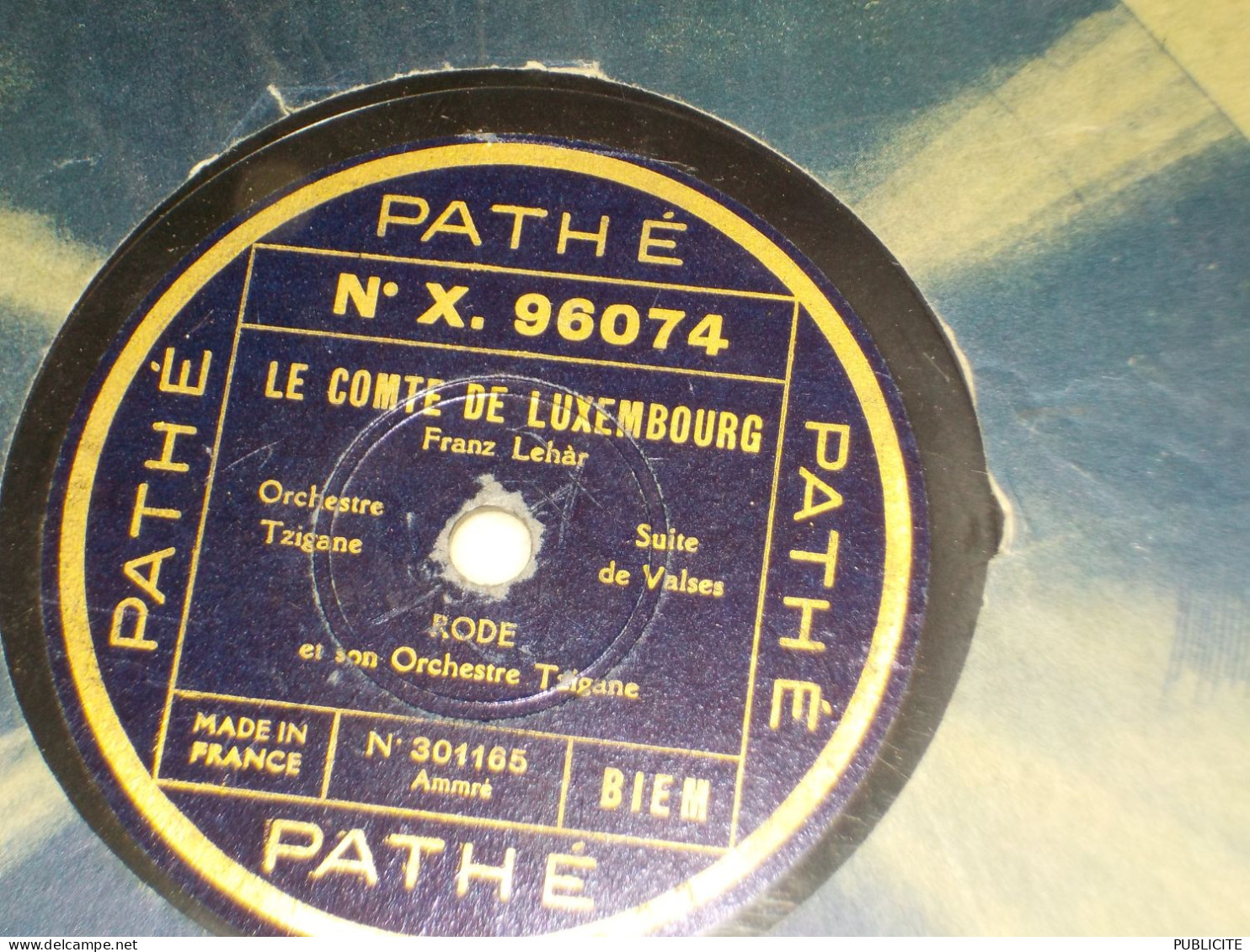 DISQUE 78 TOURS VALSE   DE ALFRED RODE ET SES TZIGANES 1932 - 78 T - Disques Pour Gramophone