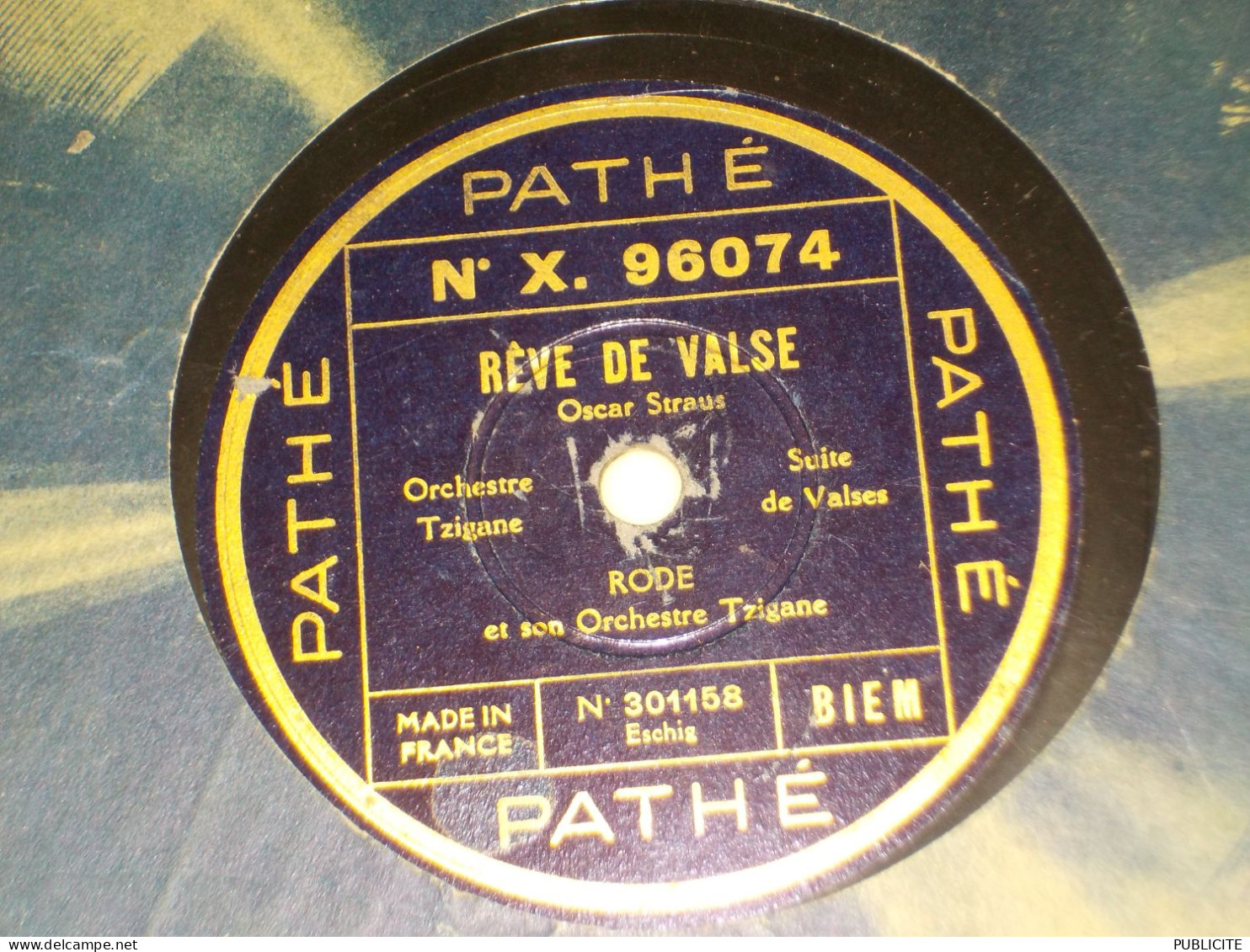 DISQUE 78 TOURS VALSE   DE ALFRED RODE ET SES TZIGANES 1932 - 78 T - Disques Pour Gramophone