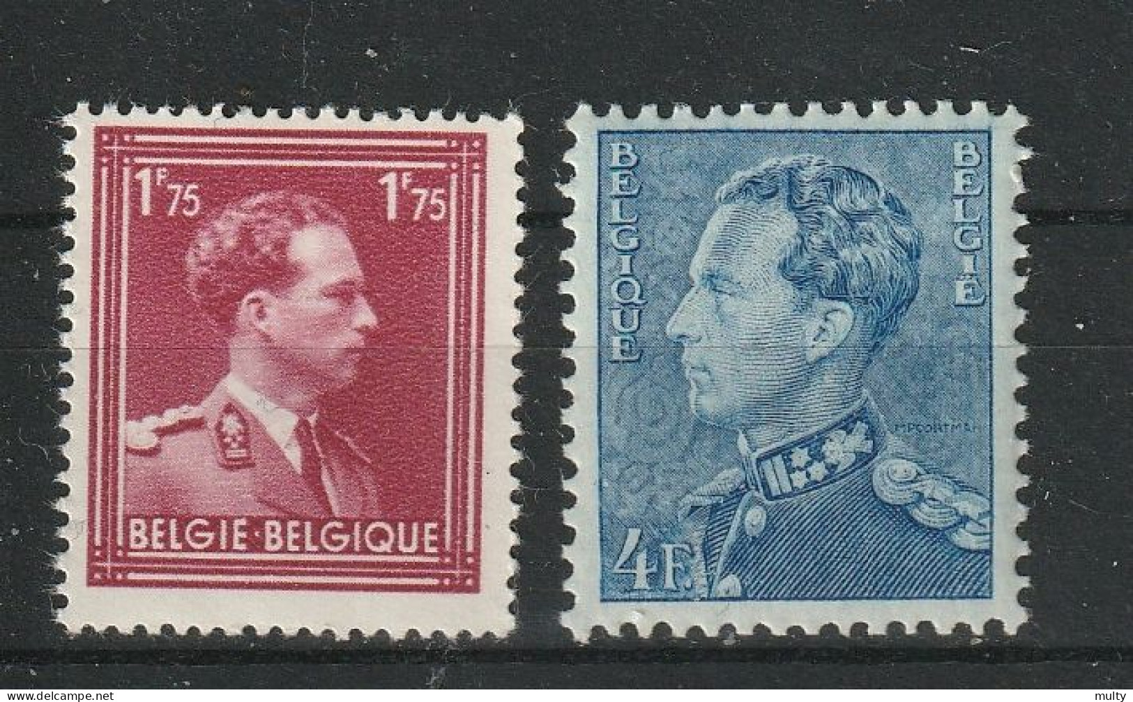 België OCB 832 / 833 ** MNH - 1936-1957 Col Ouvert