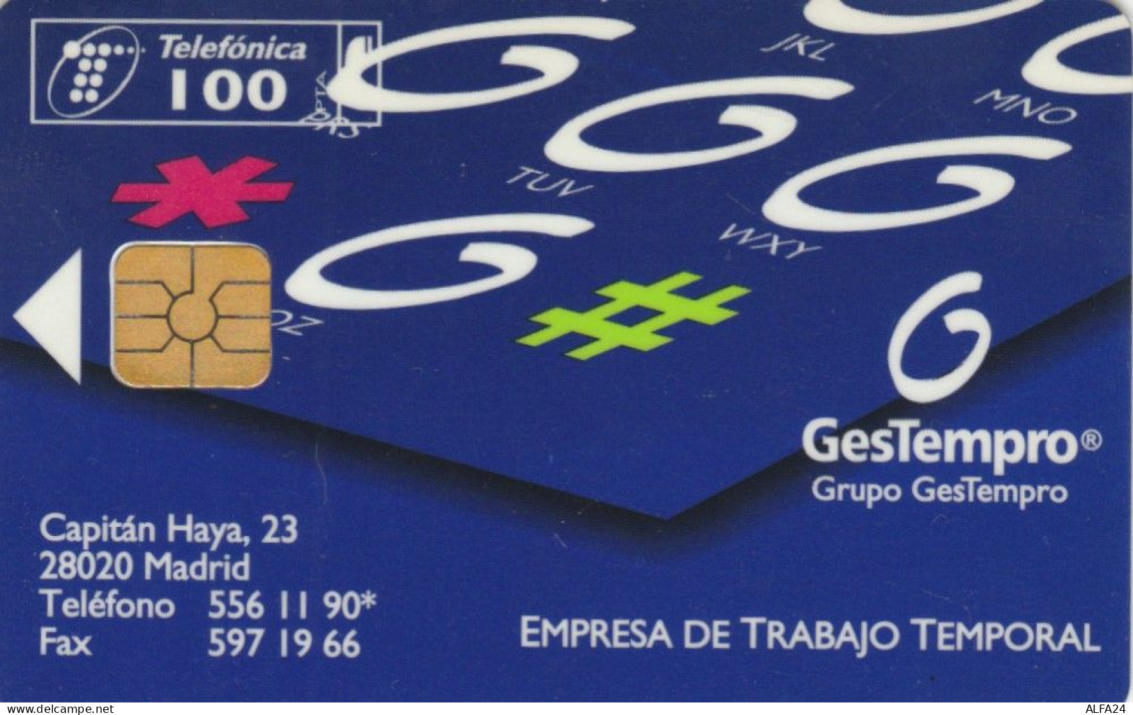 PHONE CARD SPAGNA PRIVATE TIR 6100  (E110.13.8 - Emissions Privées