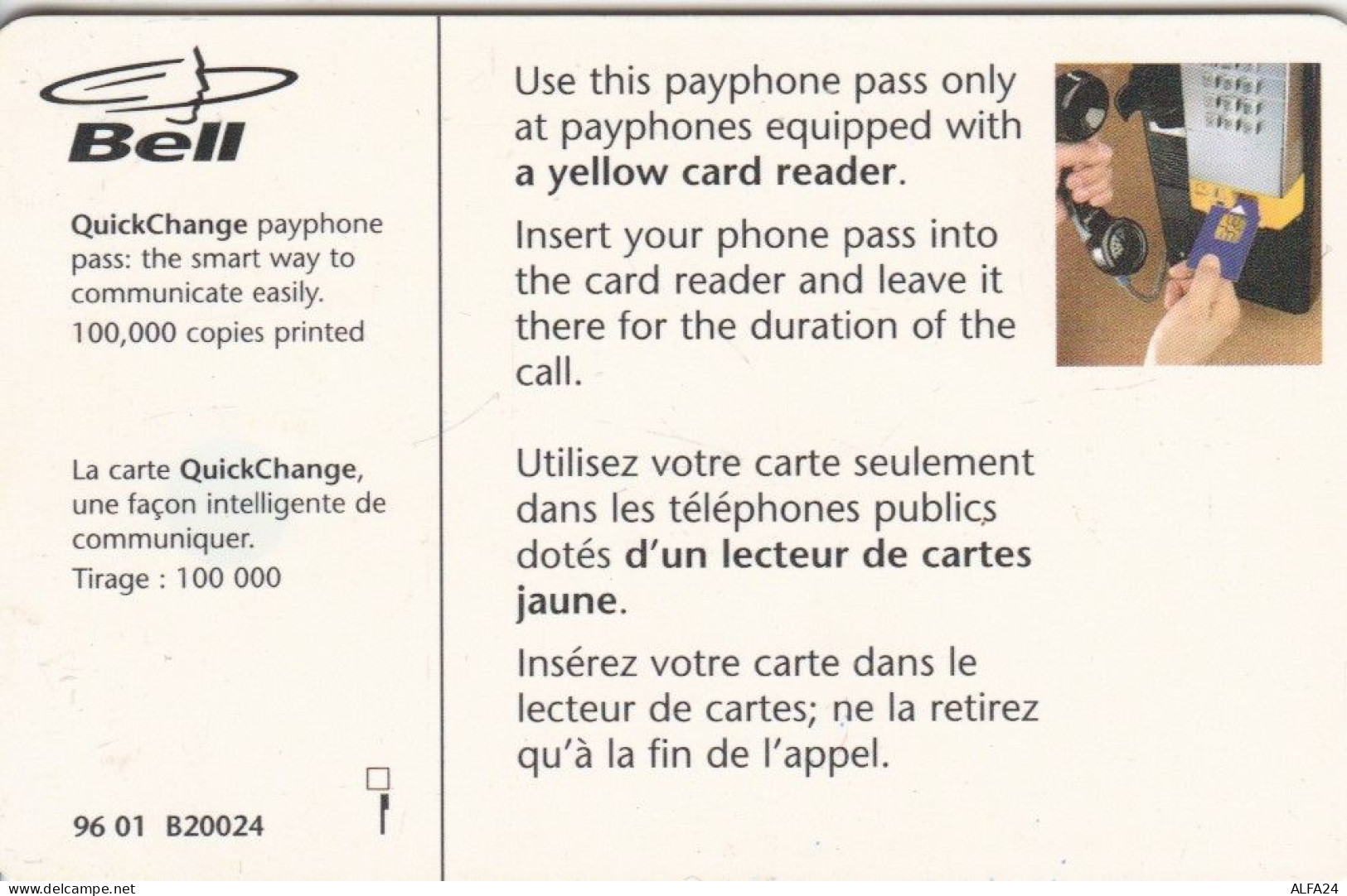 PHONE CARD CANADA  (E110.13.3 - Canada