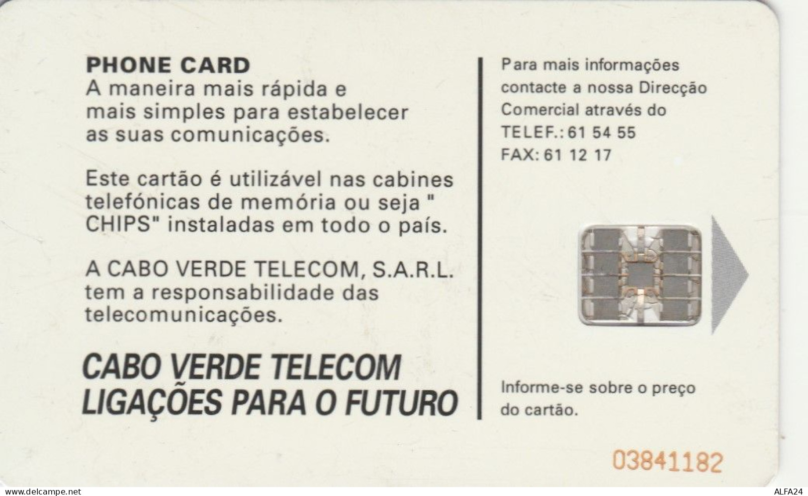 PHONE CARD CABO VERDE  (E110.5.5 - Kaapverdische Eilanden