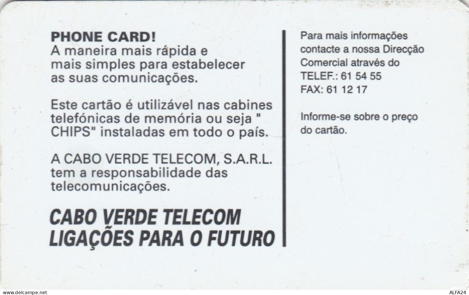 PHONE CARD CABO VERDE  (E110.5.4 - Cape Verde