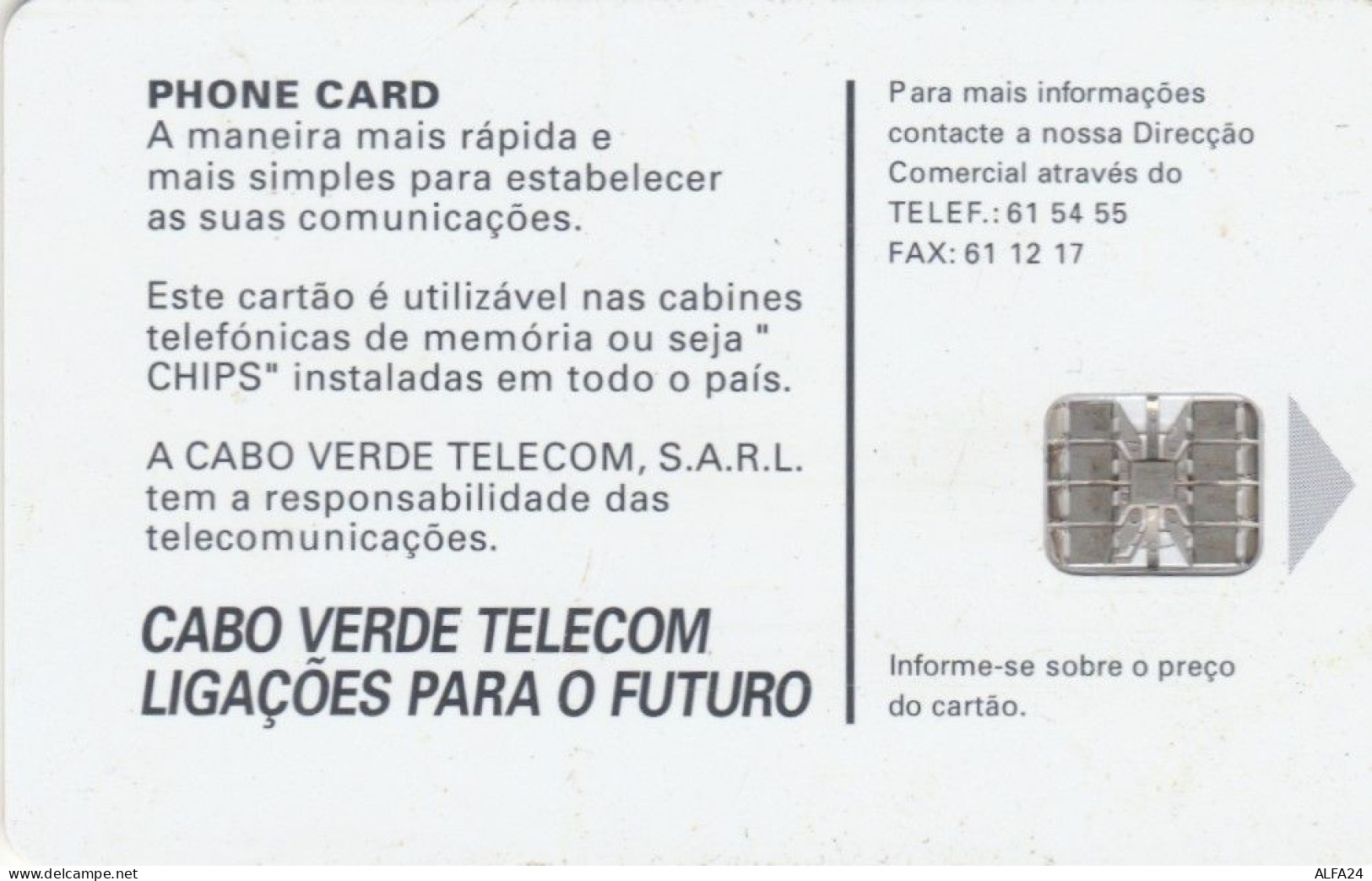 PHONE CARD CABO VERDE  (E110.5.8 - Kaapverdische Eilanden