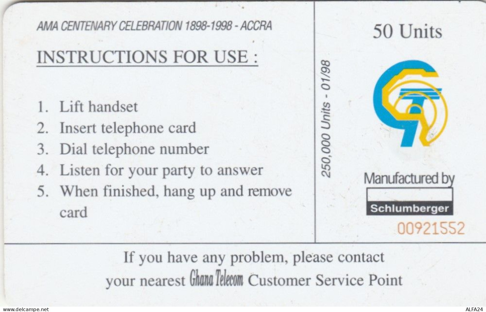 PHONE CARD GHANA  (E110.4.8 - Ghana