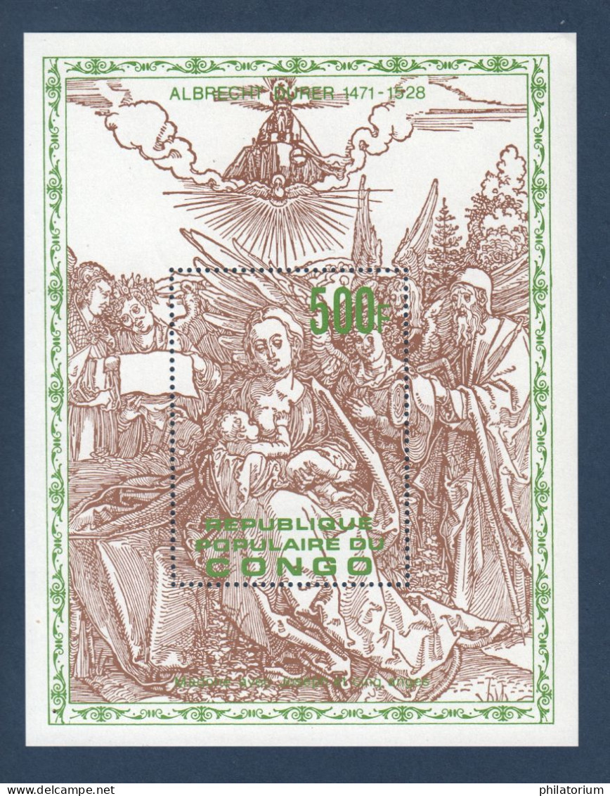 Congo, République Populaire, **, Yv , Mi 692, Dürer, - Gravures