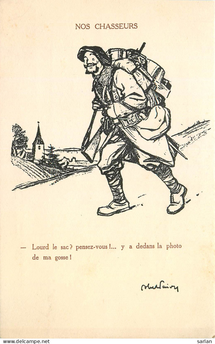Abel Faivre , Série Complete De 10 Cartes Postales , Militaires Guerre 14/18 Anti Allemands  , *  458 98 - Faivre