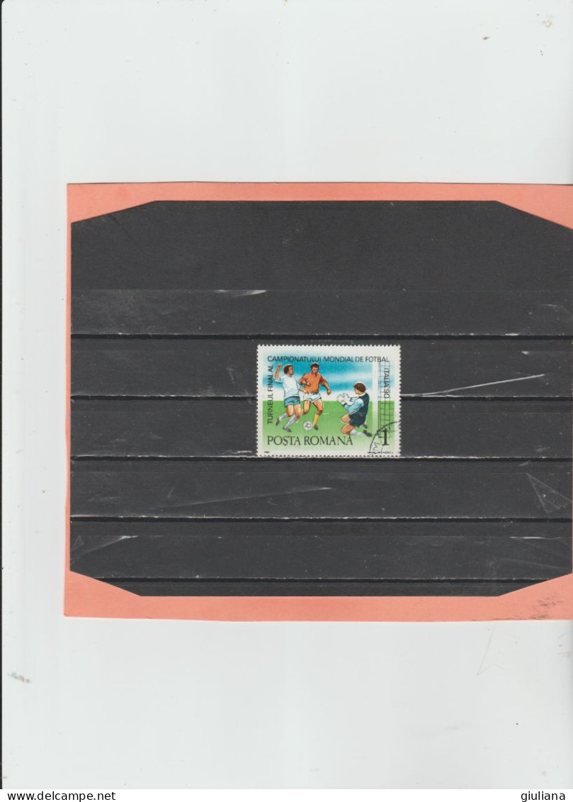 Romania 1990 - (YT) 3885 Used "Coppa Del Mondo Calcio. Italia '90" - 1L Scenes De Matches - Used Stamps