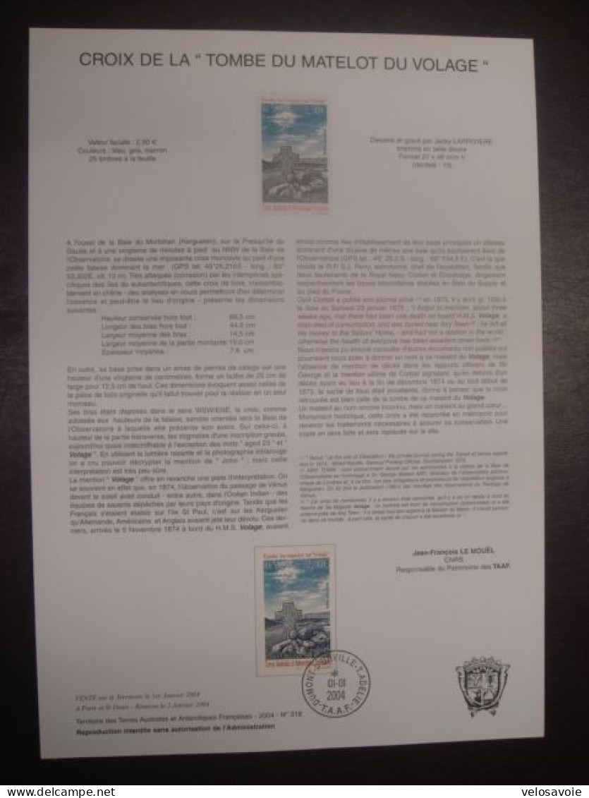 TAAF LOT DE 130 NOTICES PHILATELIQUES PJ DIFFERENTES ENTRE N° 58 DE 1984 ET 318 DE 2004 TTB - Collections, Lots & Series