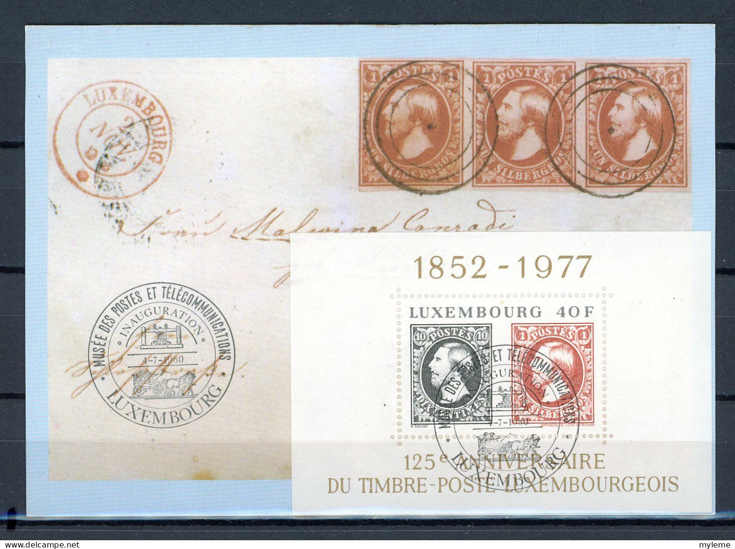 Z12-6  Luxembourg Carte Maximum N° Bloc 10  A Saisir !!! - Cartes Maximum